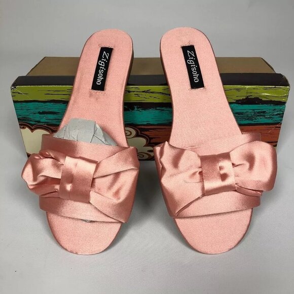ZIGIny Valiant Flat Sandals Light Pink 6M - Picture 1 of 4